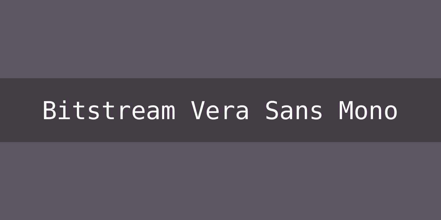 Fuente Bitstream Vera Sans Mono